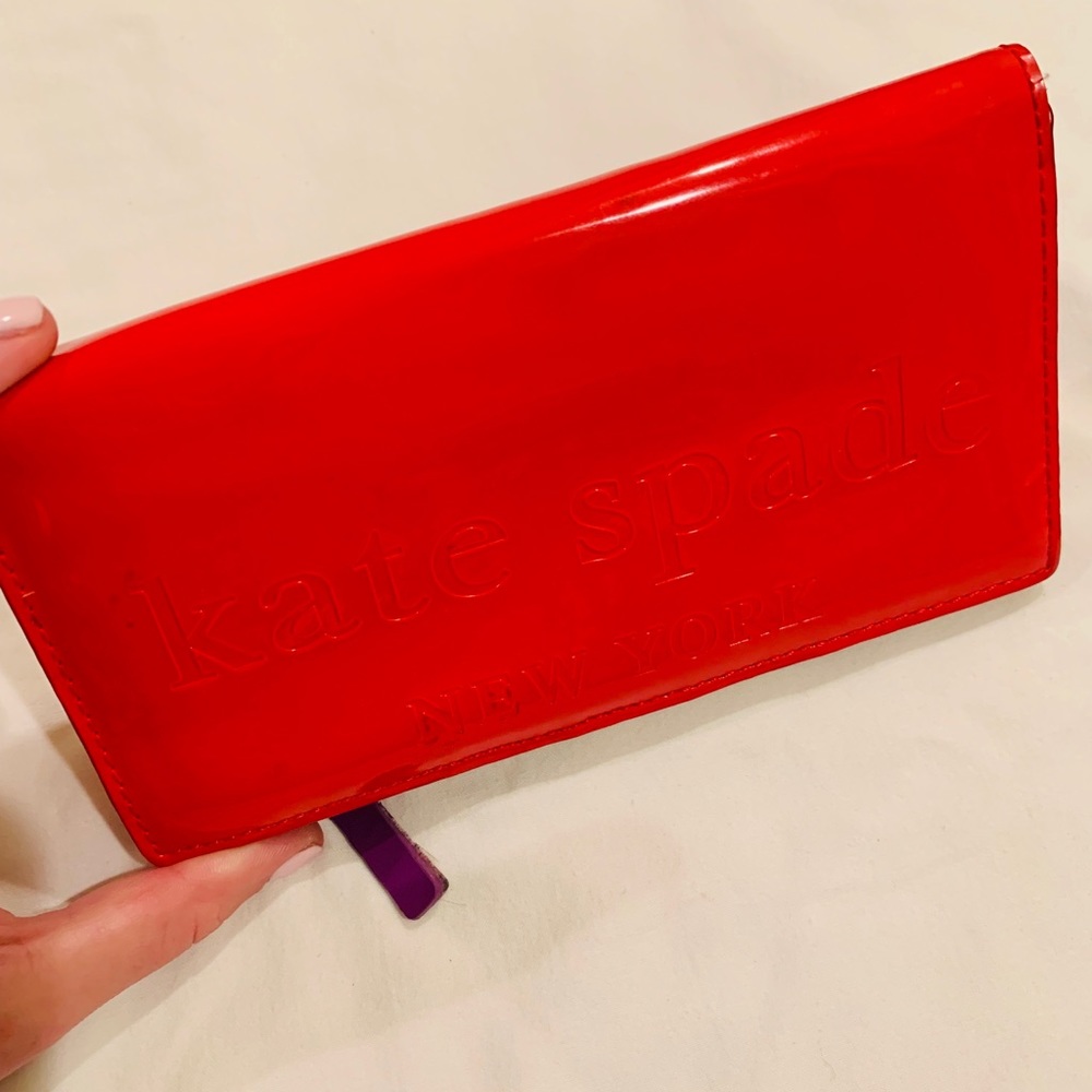 Kate Spade Patent Leather Embossed Wallet